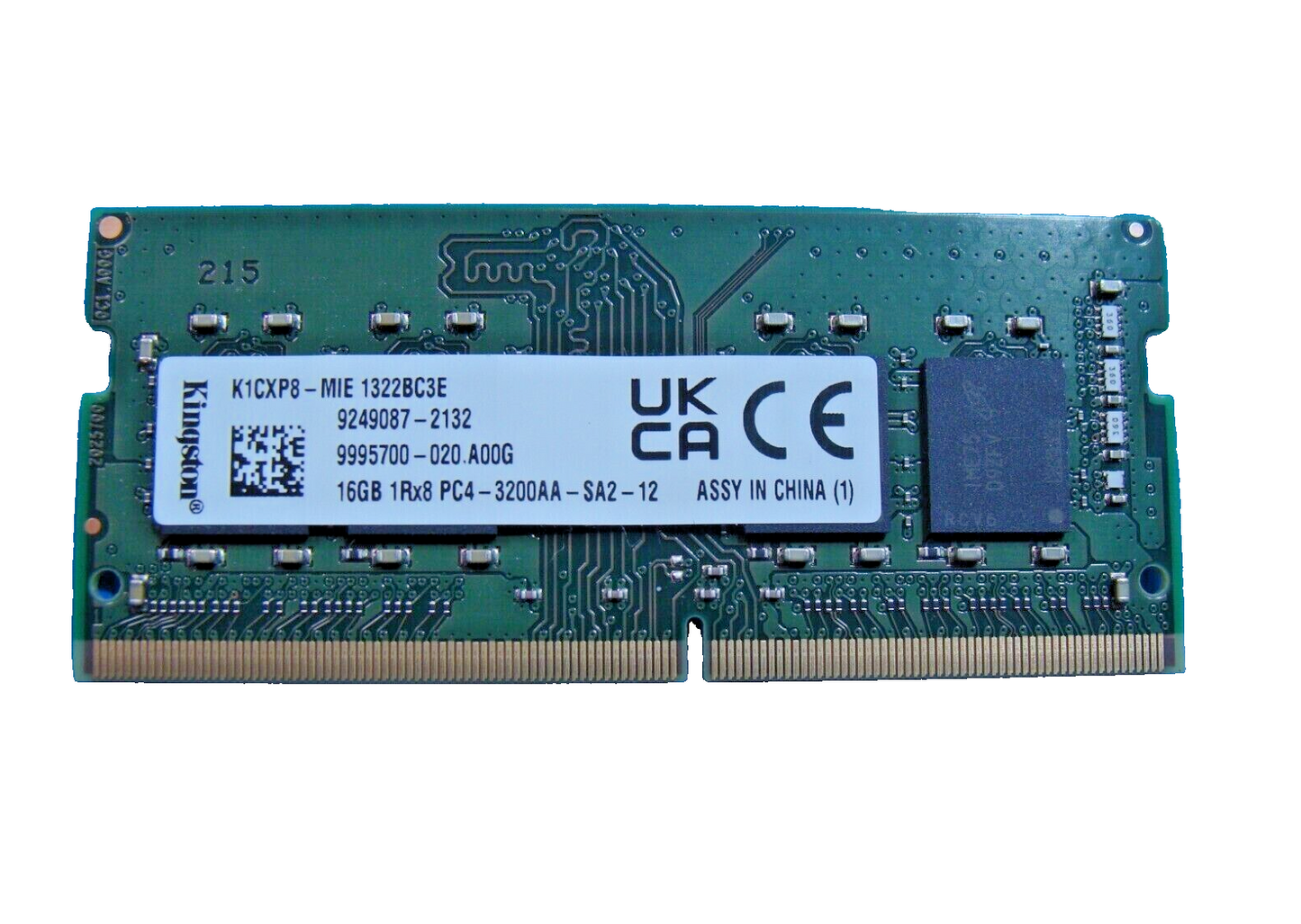 Kingston 16gb 1Rx8 3200AA SODIMM Laptop
