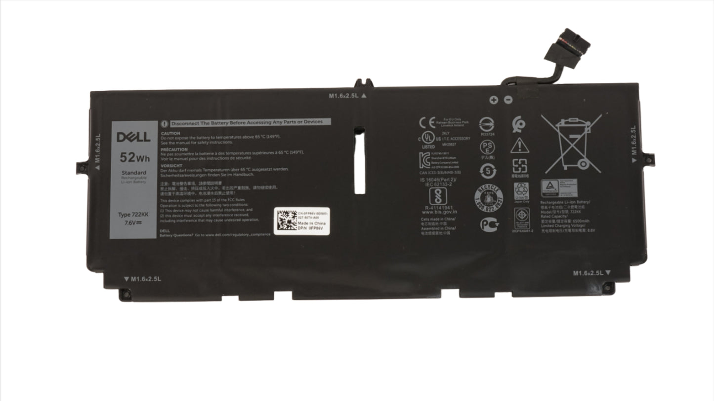 722KK 2XXFW FP86V Dell Battery