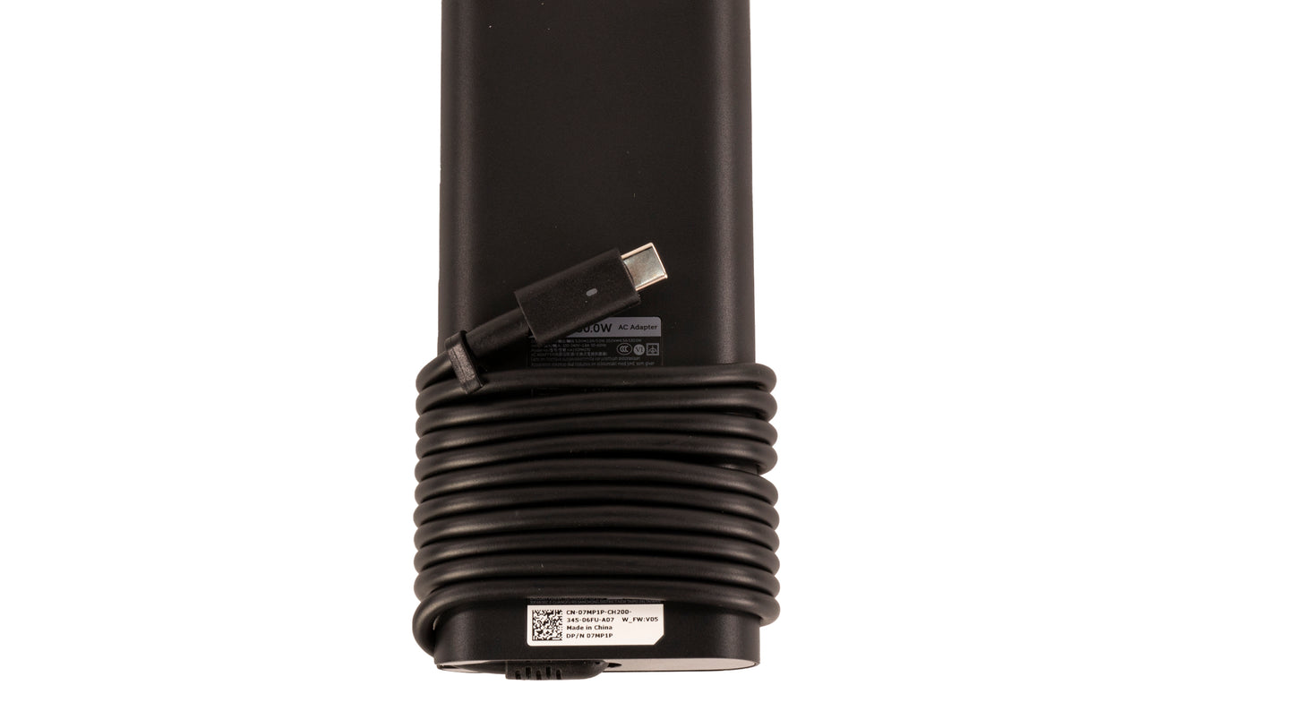 DELL OEM Charger: 130W, GENUINE OEM Dell, HA130PM170, Oval Adapter USB-C (07MP1P)