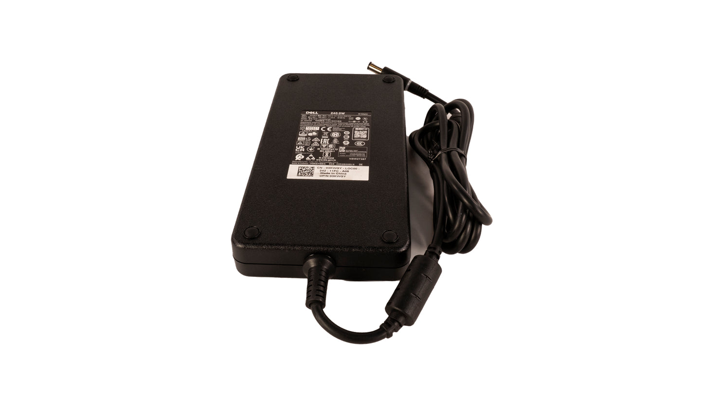 DELL OEM Charger: 240W, Dell, LA240PM160, 03KWGY, AC Adapter Laptop / Dock Station Power Supply