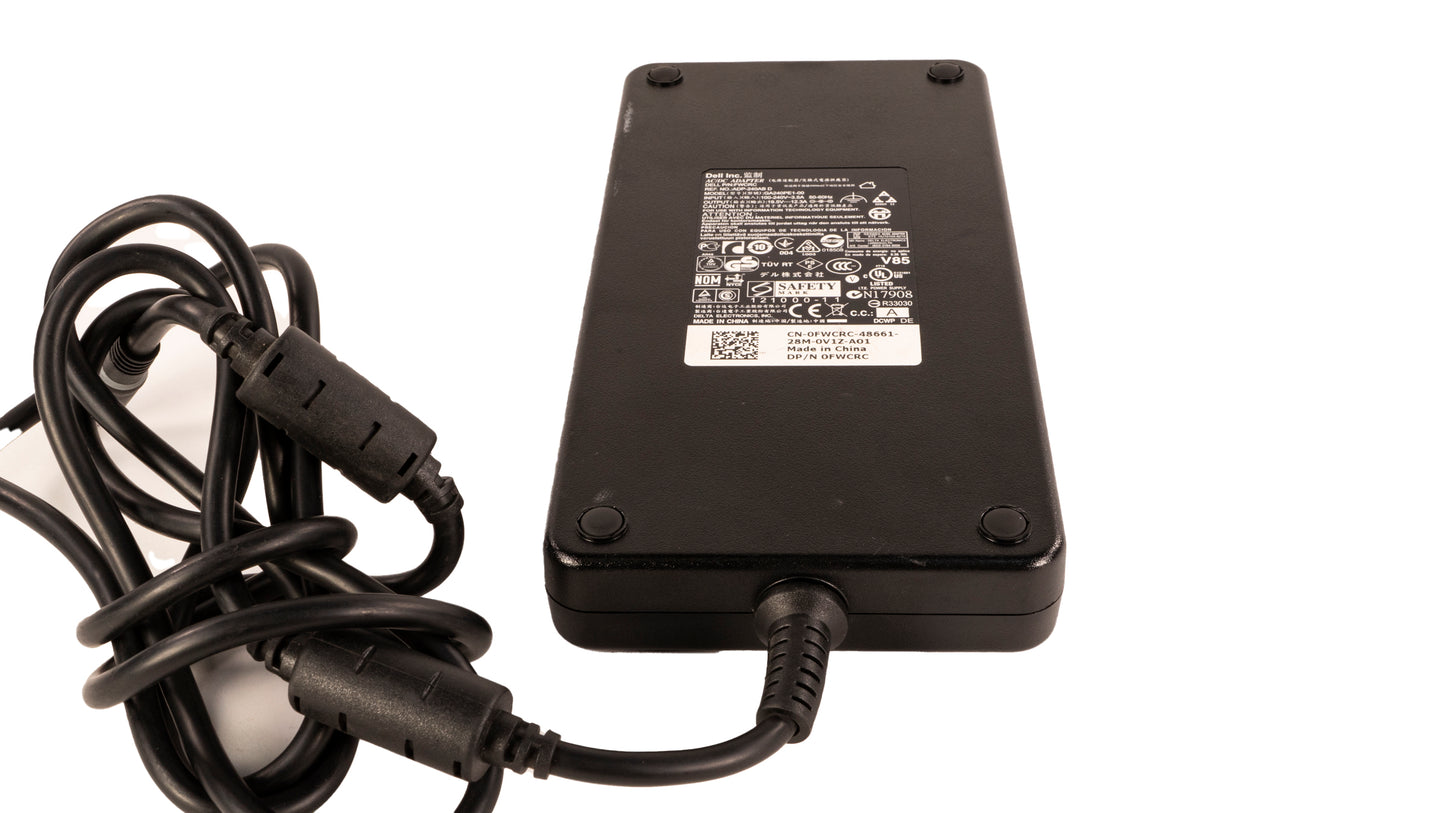 DELL OEM Charger: 240W, Genuine OEM Dell, GA240PE1-00 0FWCRC, 19.5V 12.3A, AC Power Adapter