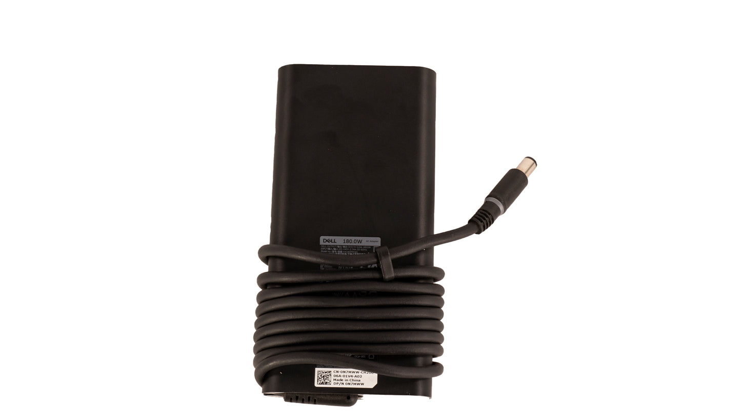 DELL OEM Charger: 180W, N7MWW - 0N7MWW - HA180PM181, 19.5V 9.23A, AC Laptop Adapter