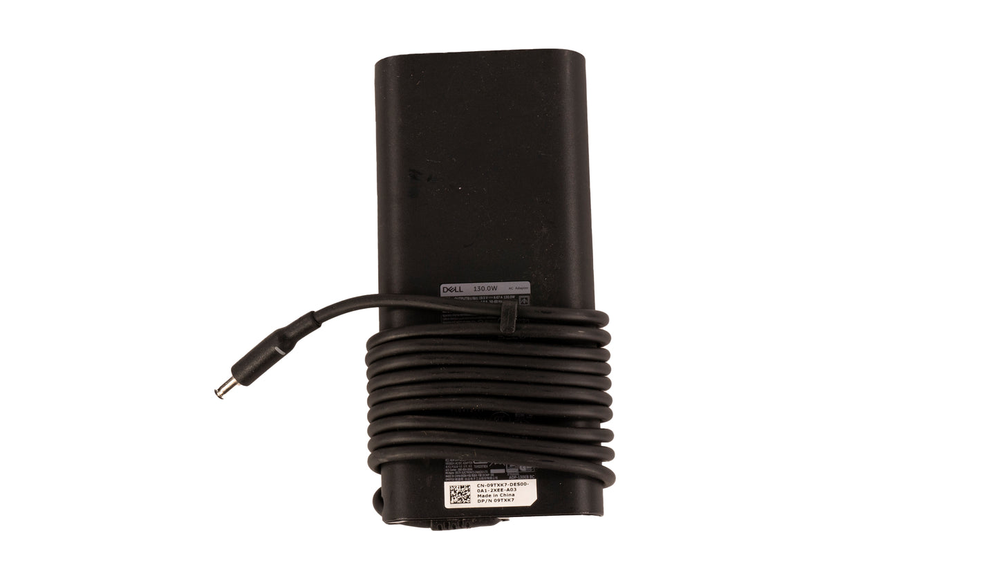 DELL OEM Charger: 130W, OEM GENUINE Dell, 06TTY6 0V363H 09TXK7, AC Adapter for Dell XPS / Inspiron