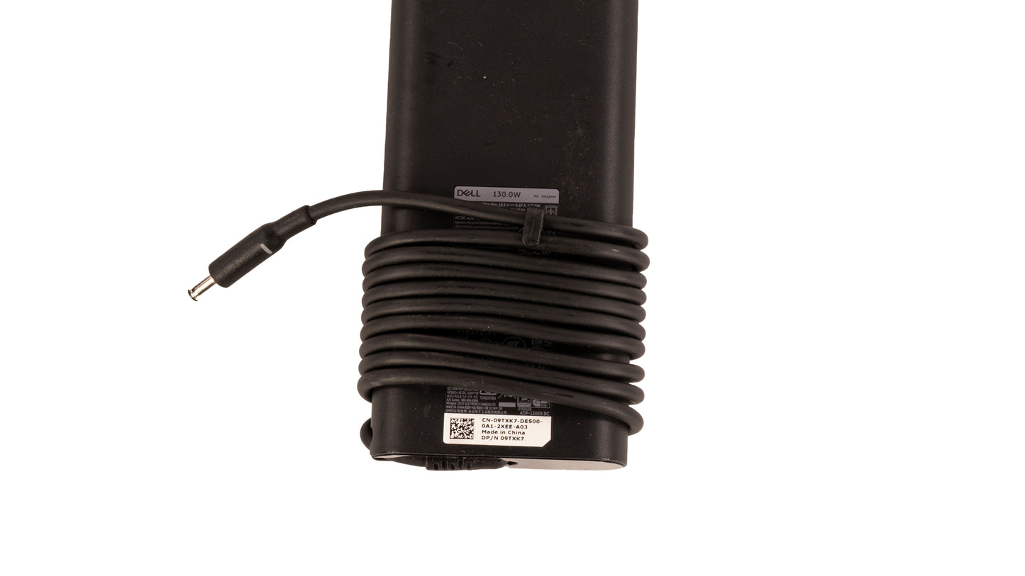 DELL OEM Charger: 130W, OEM GENUINE Dell, 06TTY6 0V363H 09TXK7, AC Adapter for Dell XPS / Inspiron