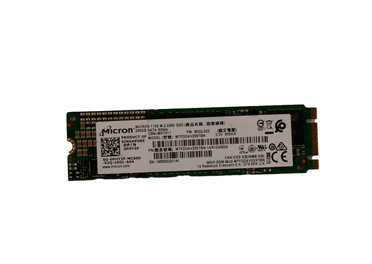 Micron 256gb SATA 6gb/s 1100 M.2 2280 SSD