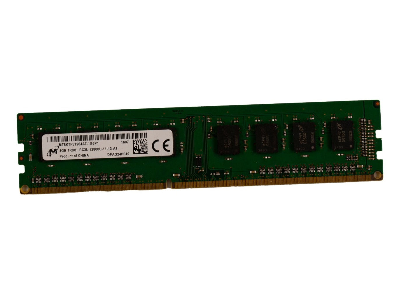 Micron 4gb 1Rx8 PC3L 12800V DIMM Desktop